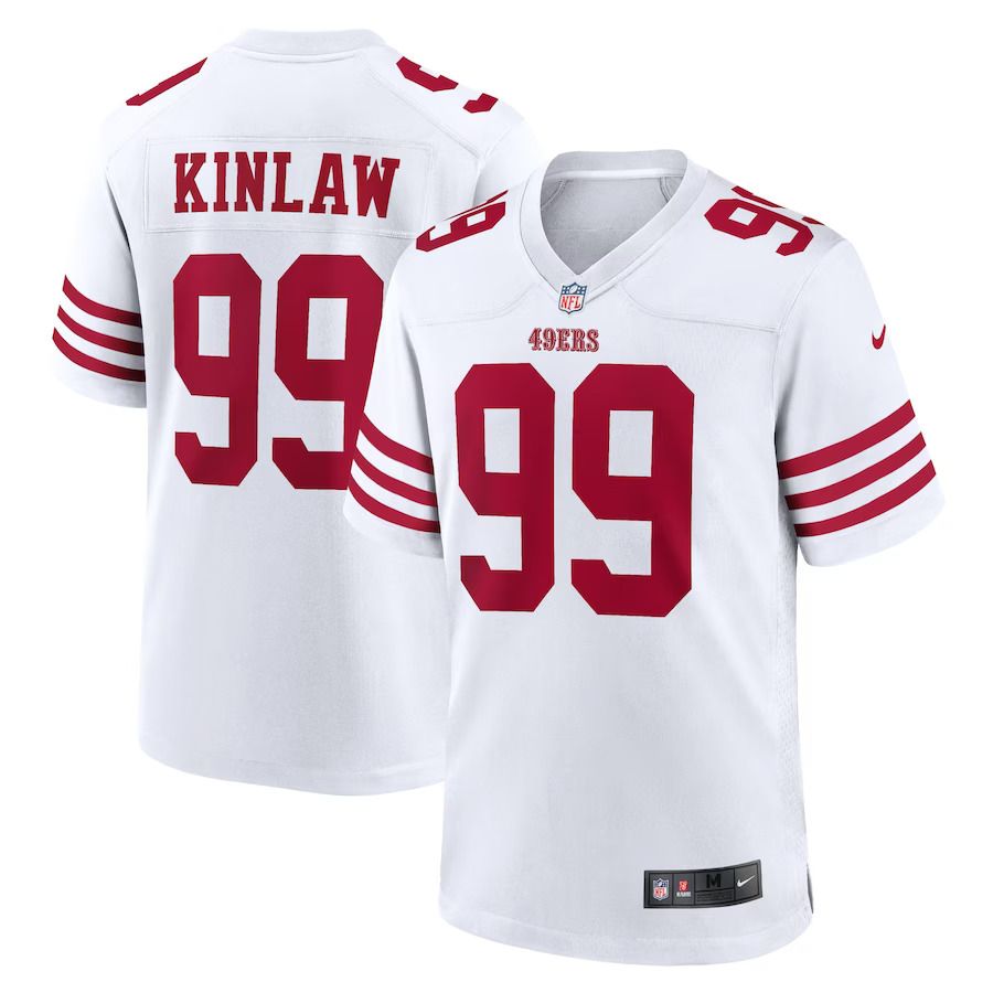 Men San Francisco 49ers 99 Javon Kinlaw Nike White Player Game NFL Jersey